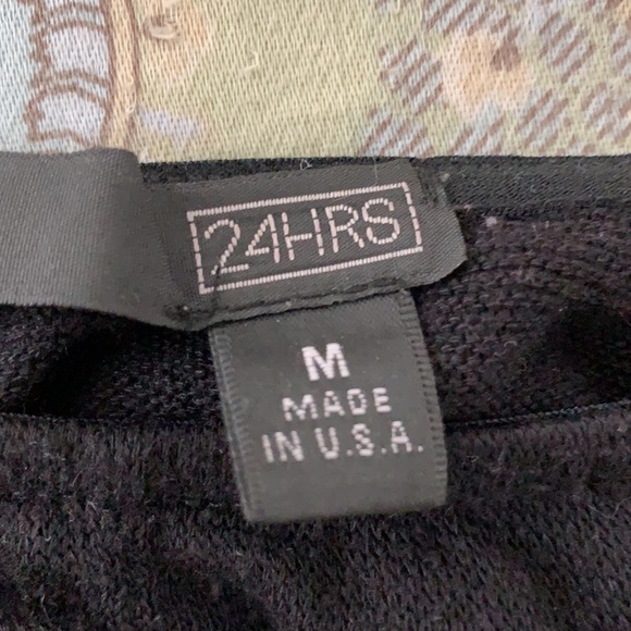 DollsKill Black Over The Shoulder Crop Top - Picture 3 of 4